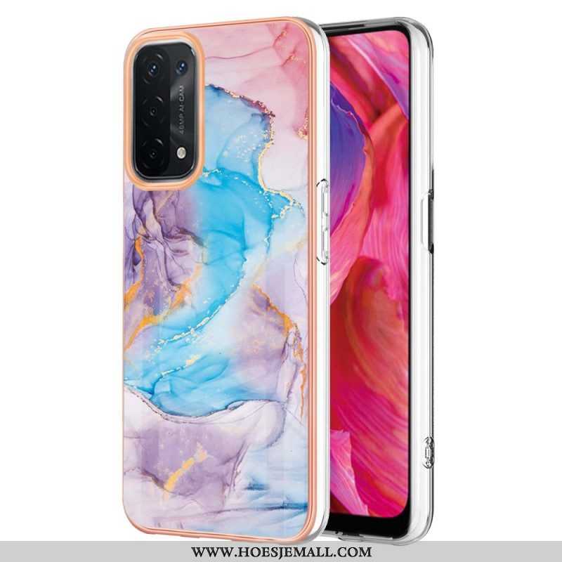 Hoesje voor Oppo A54 5G / A74 5G Marmer