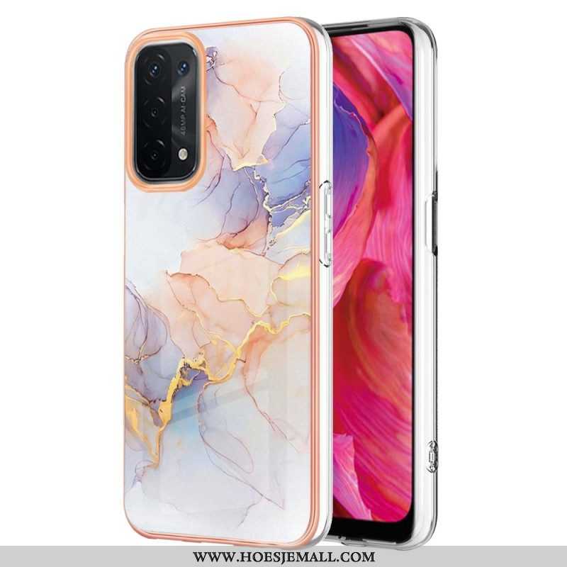 Hoesje voor Oppo A54 5G / A74 5G Marmer