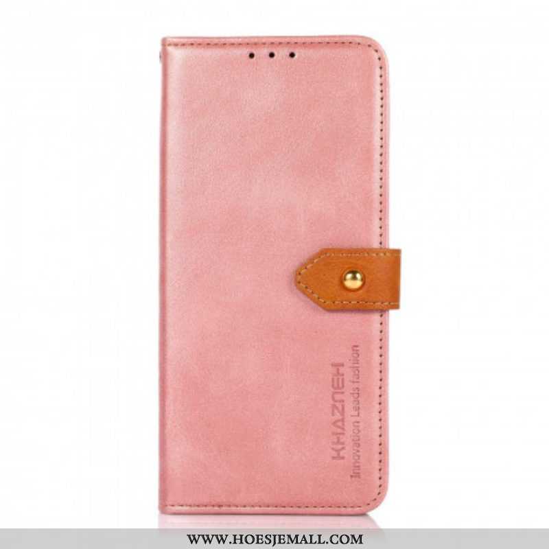 Folio-hoesje voor Oppo A54 5G / A74 5G Kunstleer Met Khazneh-riem