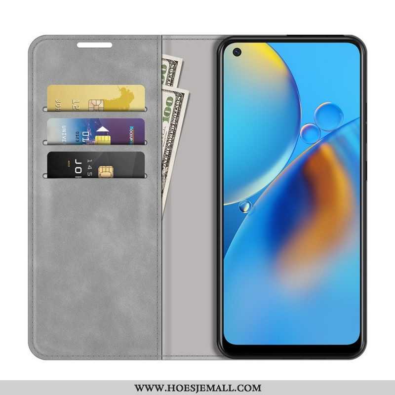 Bescherming Hoesje voor Oppo A74 4G Folio-hoesje Aanraking Van De Huid