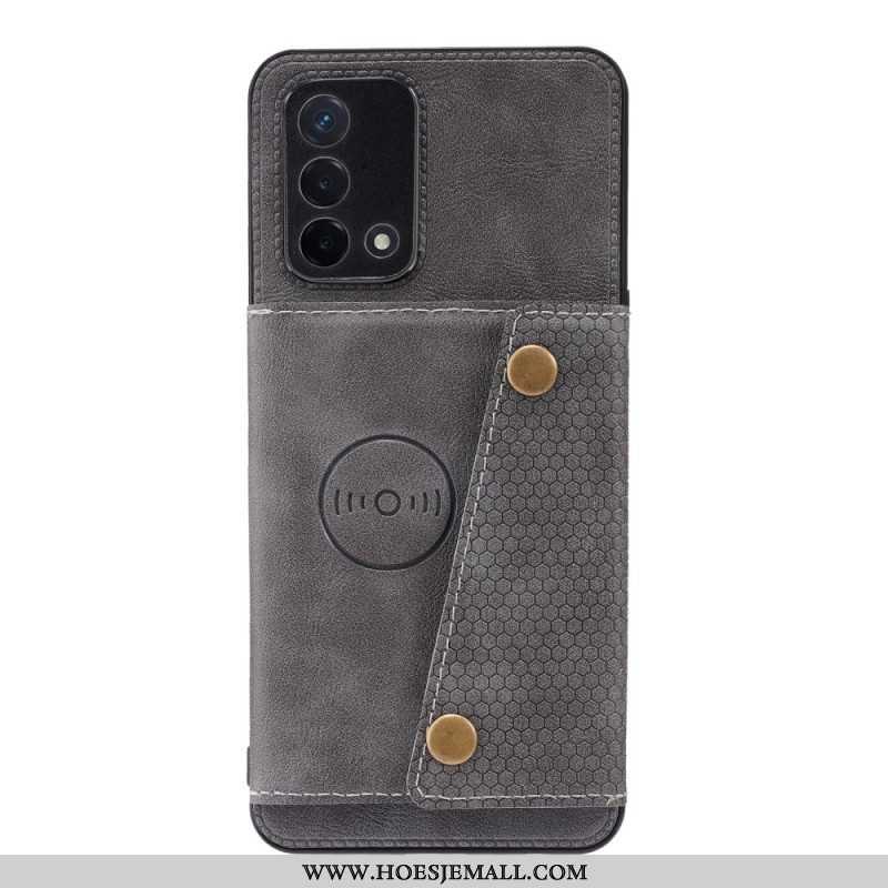 Hoesje voor Oppo A74 4G Portemonnee Snap Portemonnee