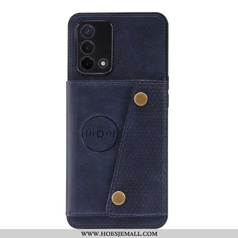 Hoesje voor Oppo A74 4G Portemonnee Snap Portemonnee