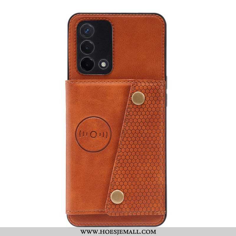 Hoesje voor Oppo A74 4G Portemonnee Snap Portemonnee