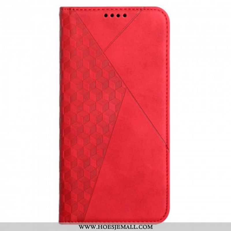 Bescherming Hoesje voor Oppo A94 5G Folio-hoesje Kubieke Stijl Skin-touch