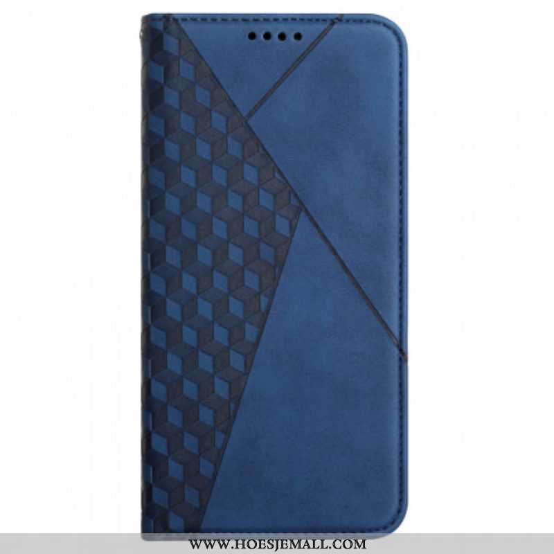 Bescherming Hoesje voor Oppo A94 5G Folio-hoesje Kubieke Stijl Skin-touch