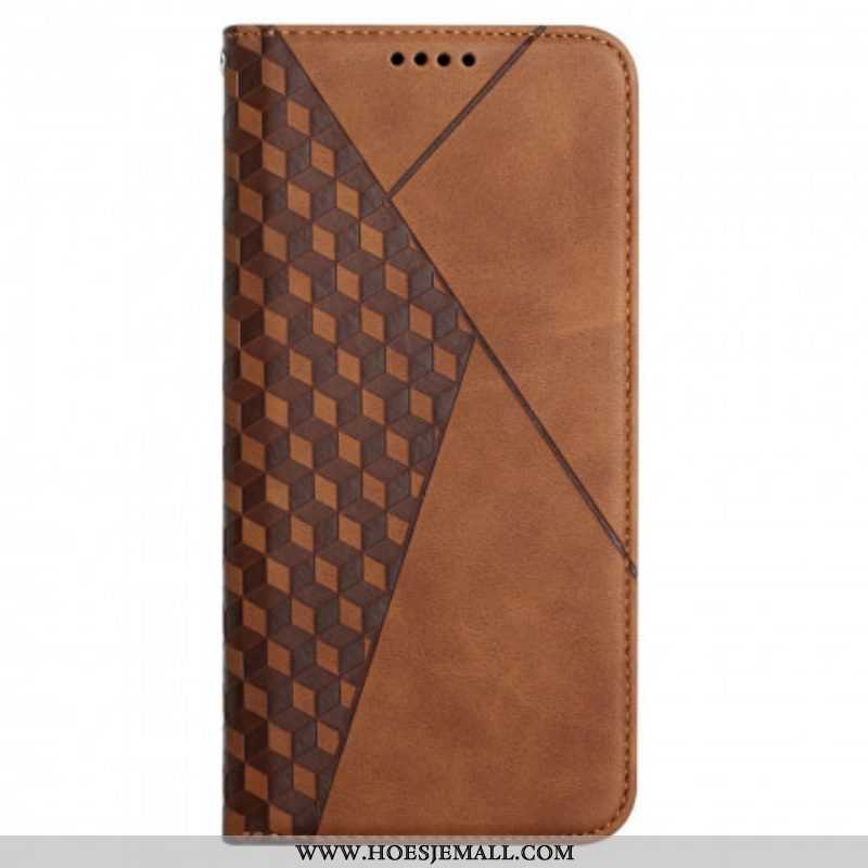 Bescherming Hoesje voor Oppo A94 5G Folio-hoesje Kubieke Stijl Skin-touch