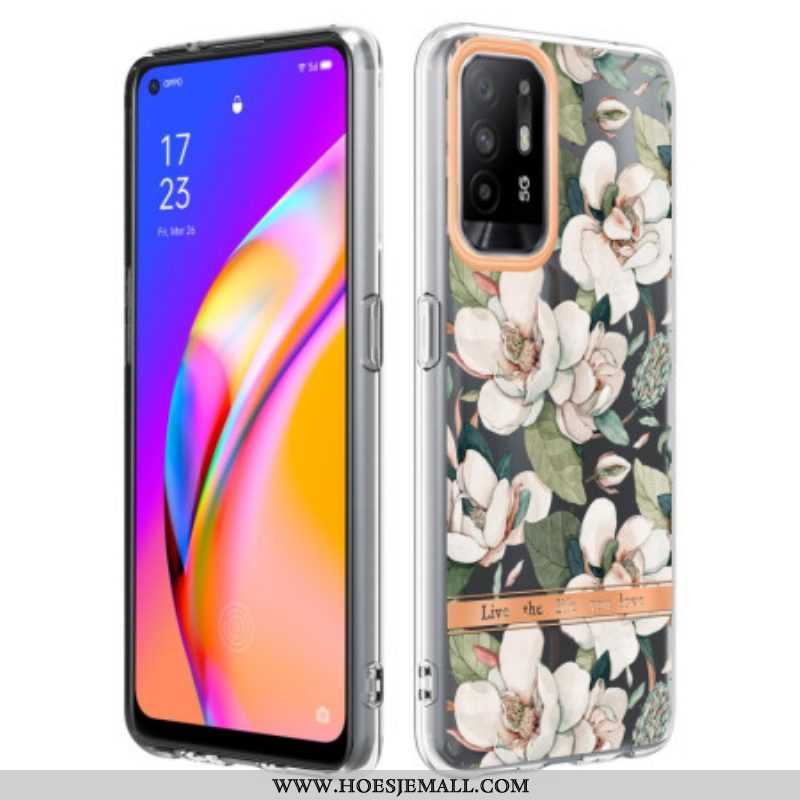 Hoesje voor Oppo A94 5G Pioenrozen Bloemen