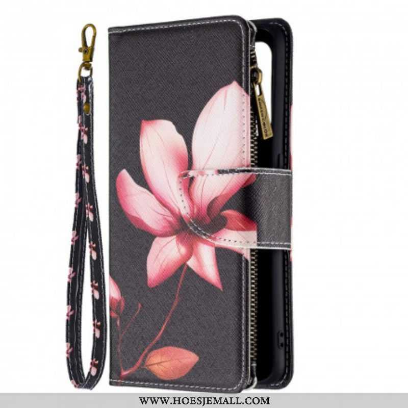 Folio-hoesje voor Oppo A94 5G Bloemzak Met Ritssluiting