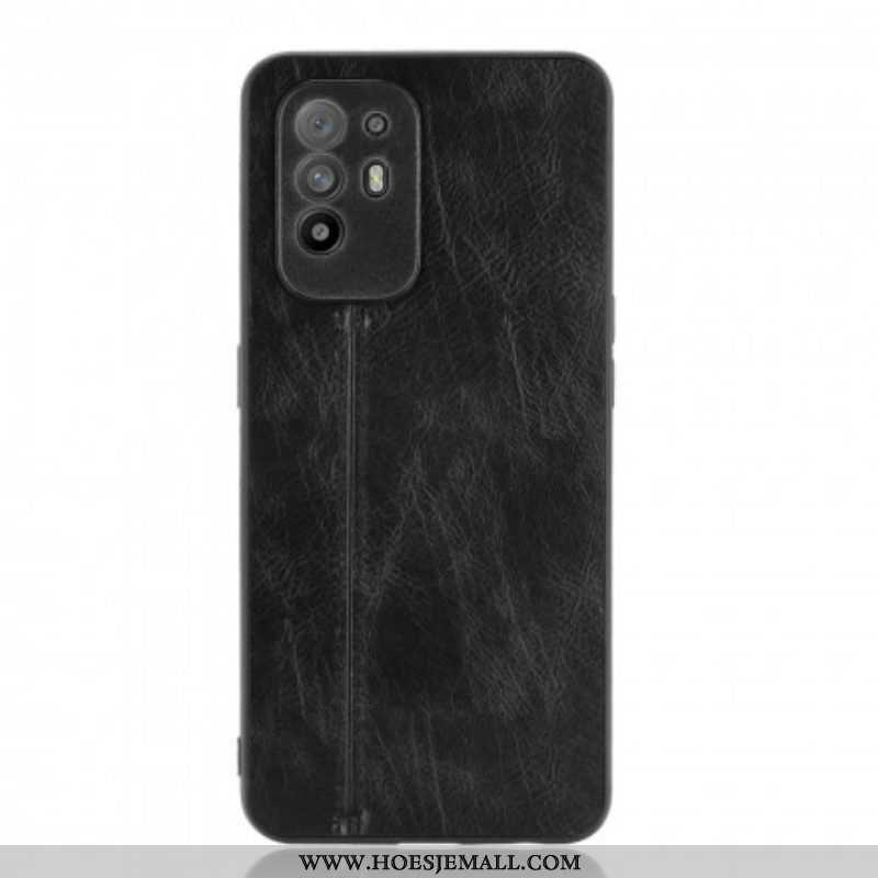 Hoesje voor Oppo A94 5G Couture-leereffect