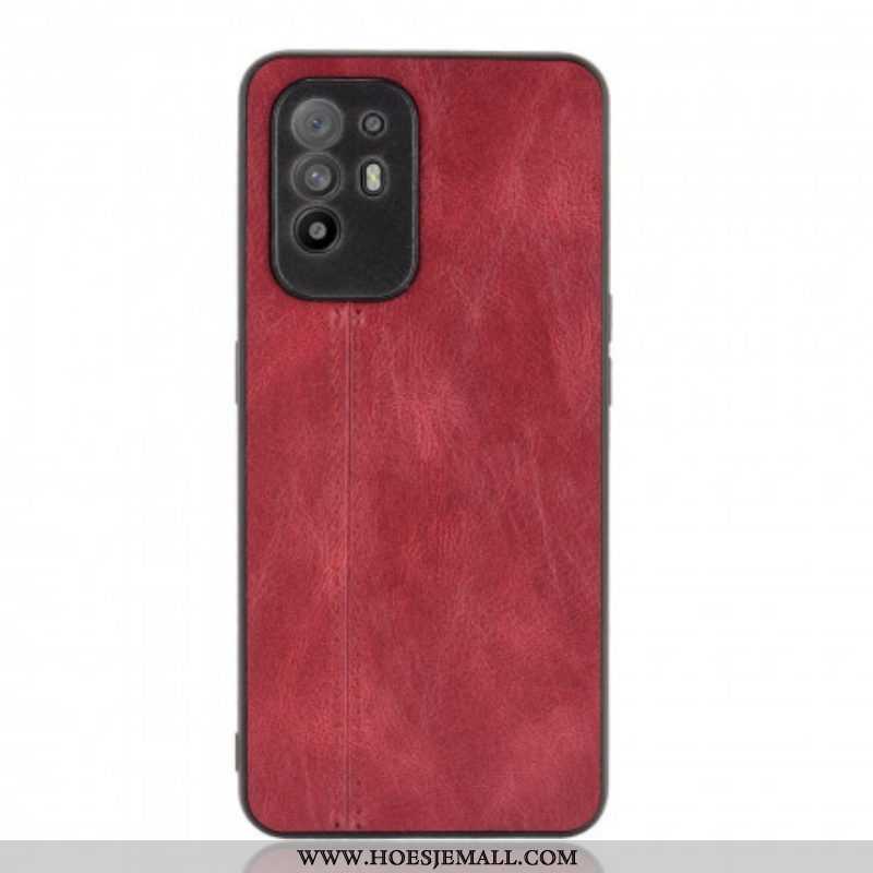 Hoesje voor Oppo A94 5G Couture-leereffect