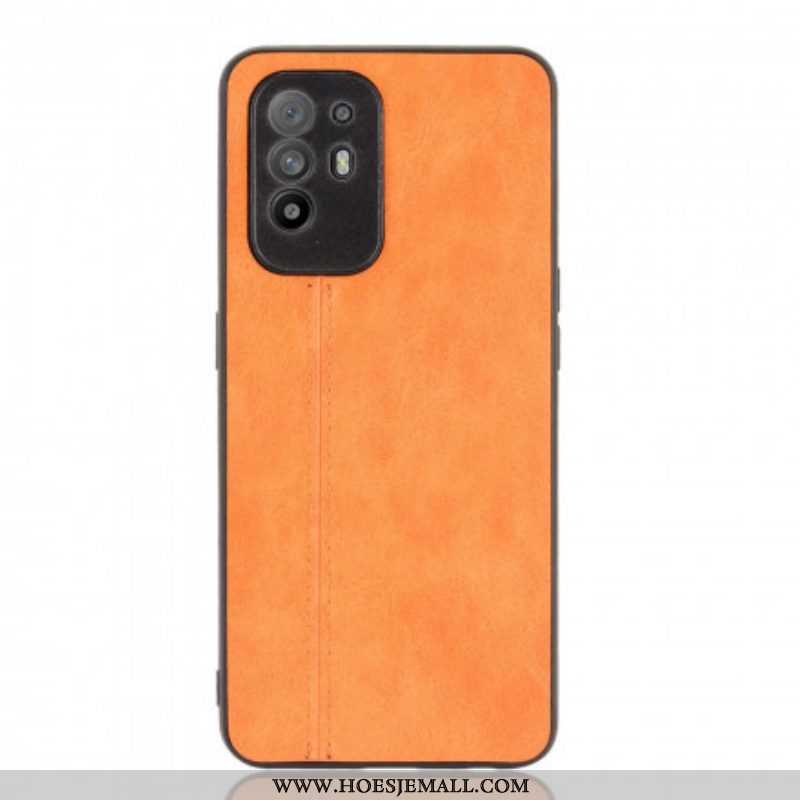 Hoesje voor Oppo A94 5G Couture-leereffect