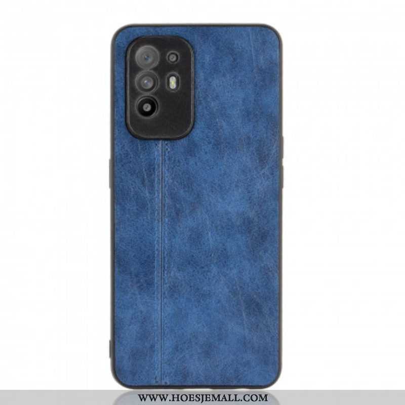 Hoesje voor Oppo A94 5G Couture-leereffect