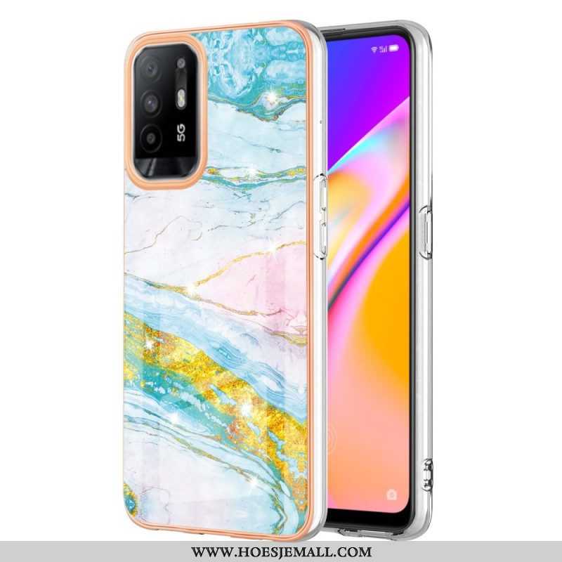 Hoesje voor Oppo A94 5G Marmer