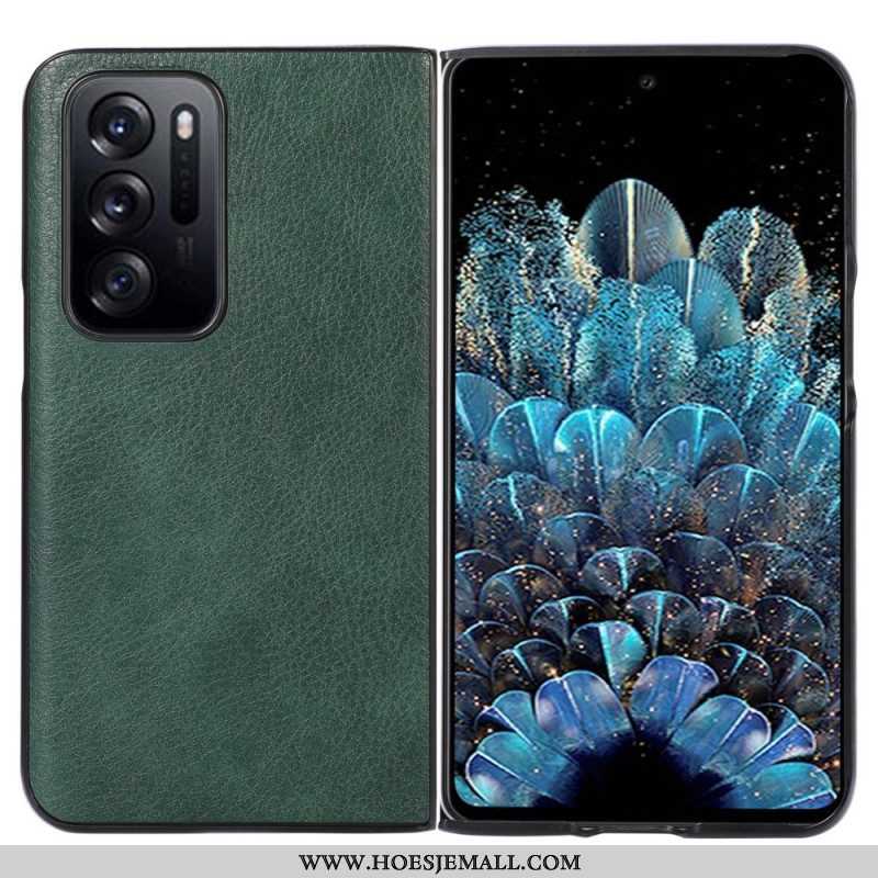 Telefoonhoesje voor Oppo Find N Lychee Lederen Stijl