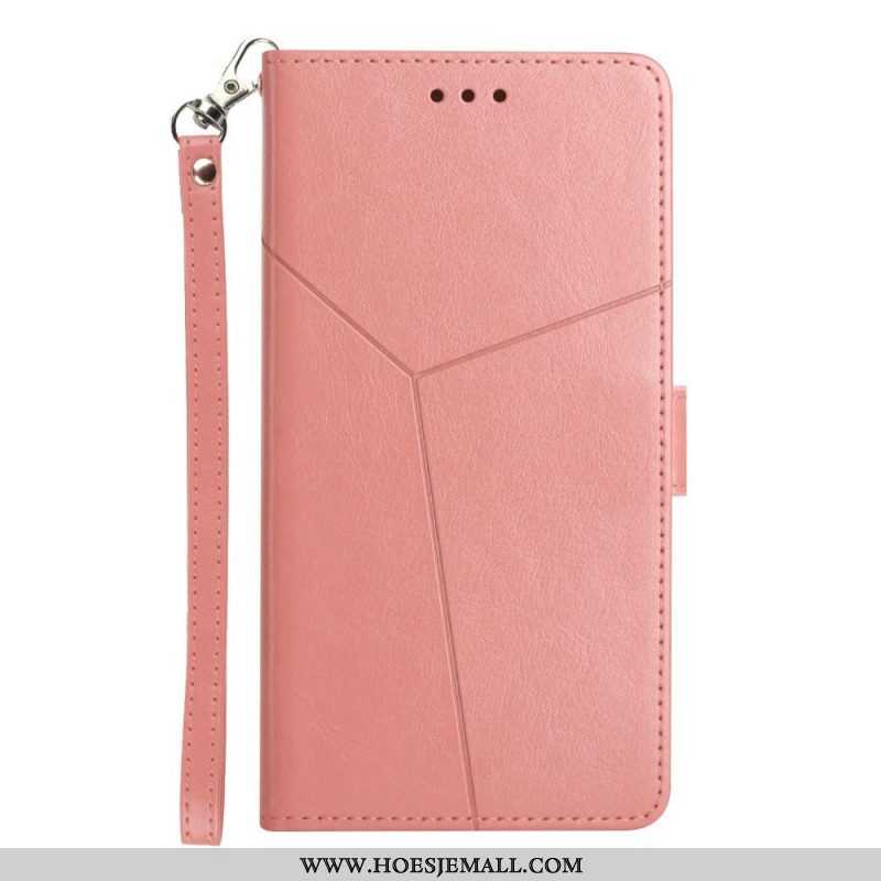 Folio-hoesje voor Oppo Find X5 Lite Met Ketting Y Strappy-ontwerp