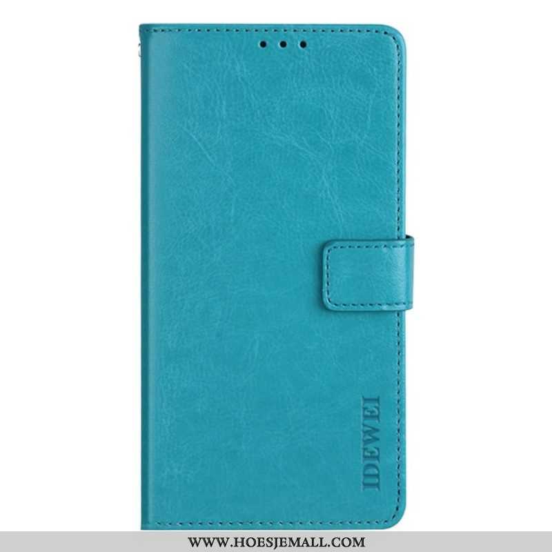 Leren Hoesje voor Oppo Find X5 Lite Idewei Vintage Kunstleer