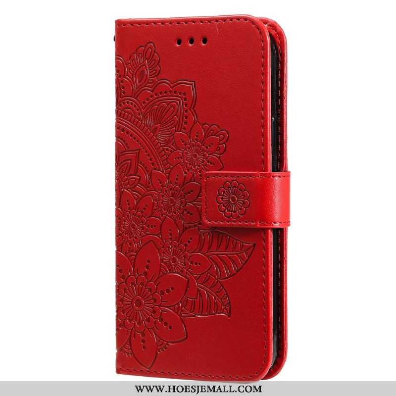 Folio-hoesje voor Oppo Find X5 Met Ketting Strakke Mandala