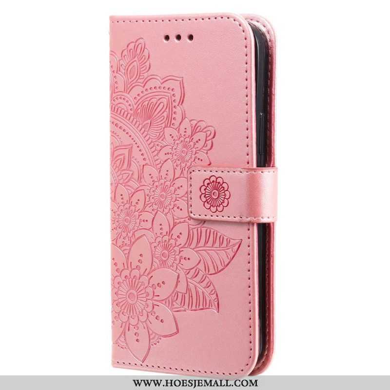 Folio-hoesje voor Oppo Find X5 Met Ketting Strakke Mandala