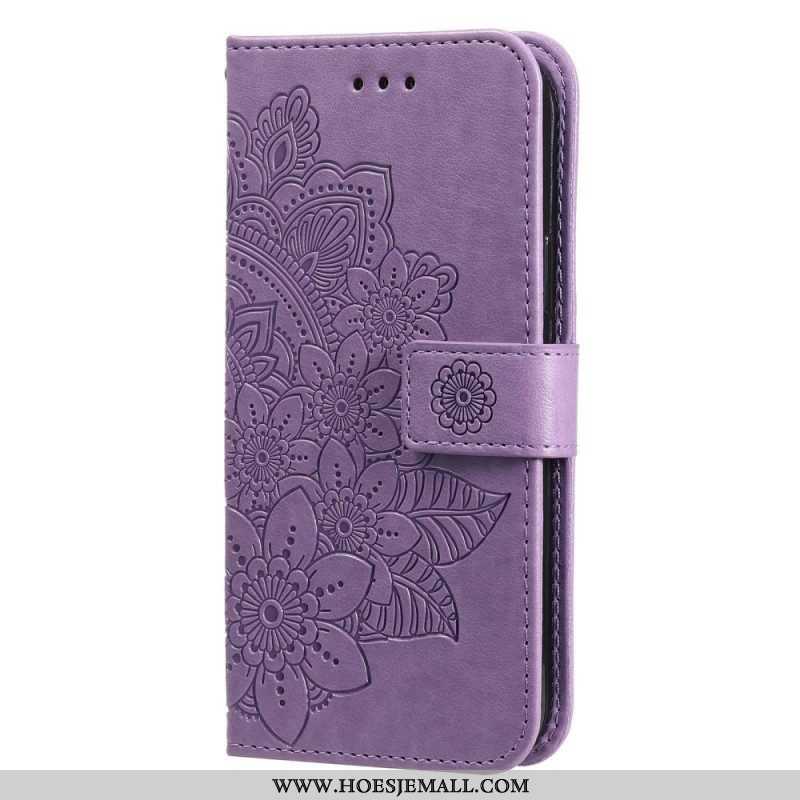 Folio-hoesje voor Oppo Find X5 Met Ketting Strakke Mandala