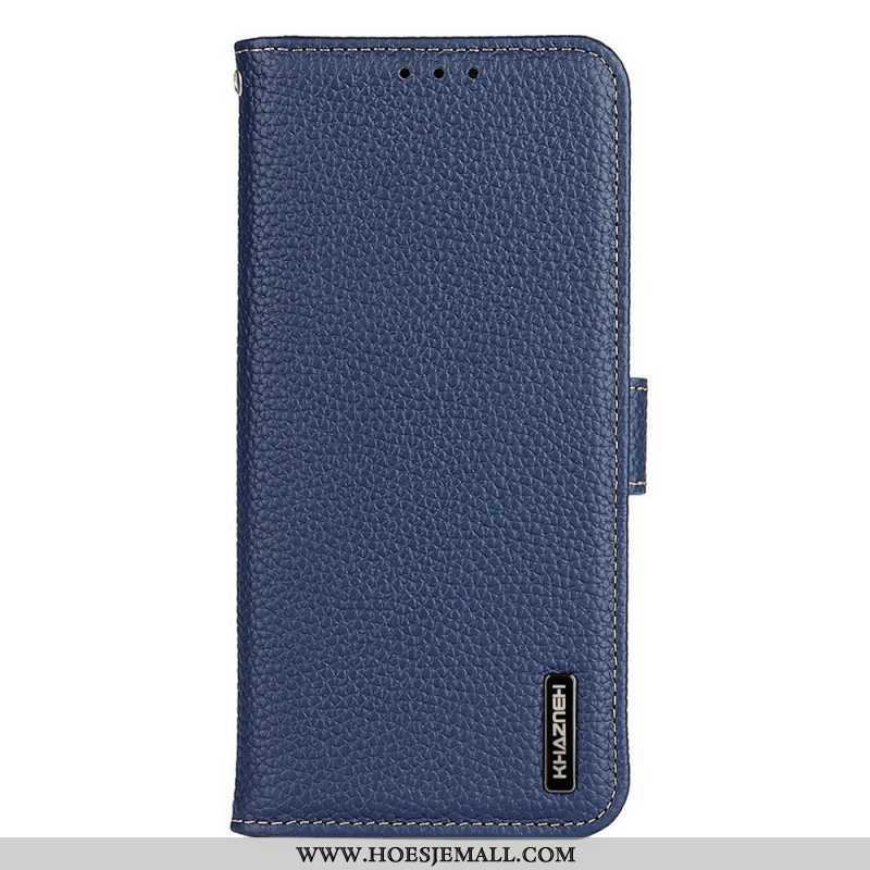 Folio-hoesje voor Oppo Find X5 Khazneh Lychee Leer