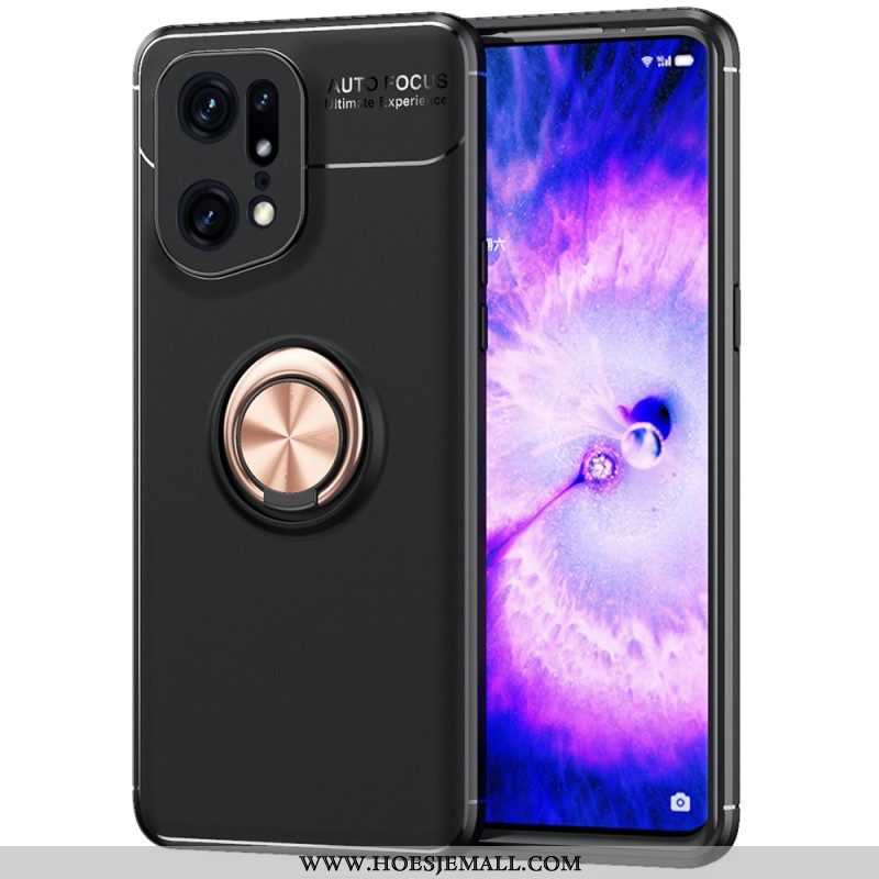 Hoesje voor Oppo Find X5 Pro Roterende Ring