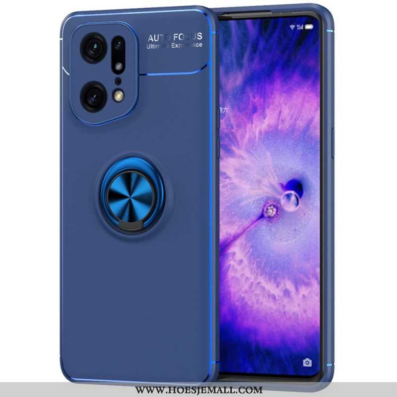 Hoesje voor Oppo Find X5 Pro Roterende Ring