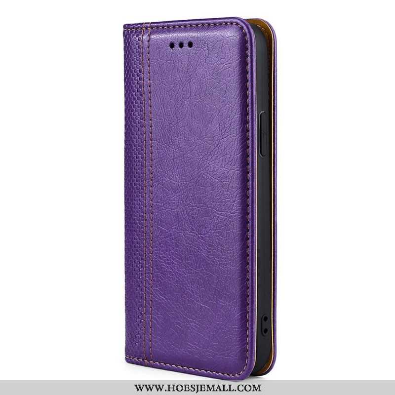 Bescherming Hoesje voor Oppo Find X5 Pro Folio-hoesje Vintage Leereffect