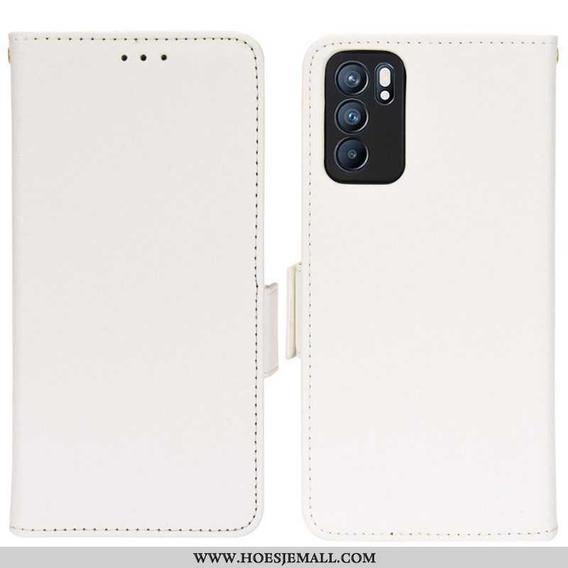 Folio-hoesje voor Oppo Reno 6 5G Flip Case Flap Dubbele Nieuwe Kleuren