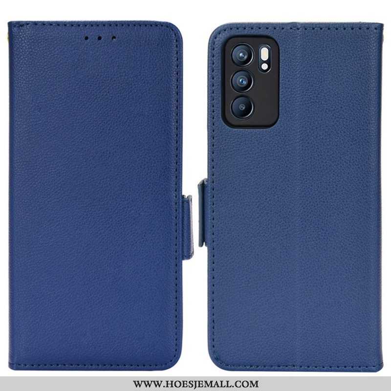 Folio-hoesje voor Oppo Reno 6 5G Flip Case Flap Dubbele Nieuwe Kleuren