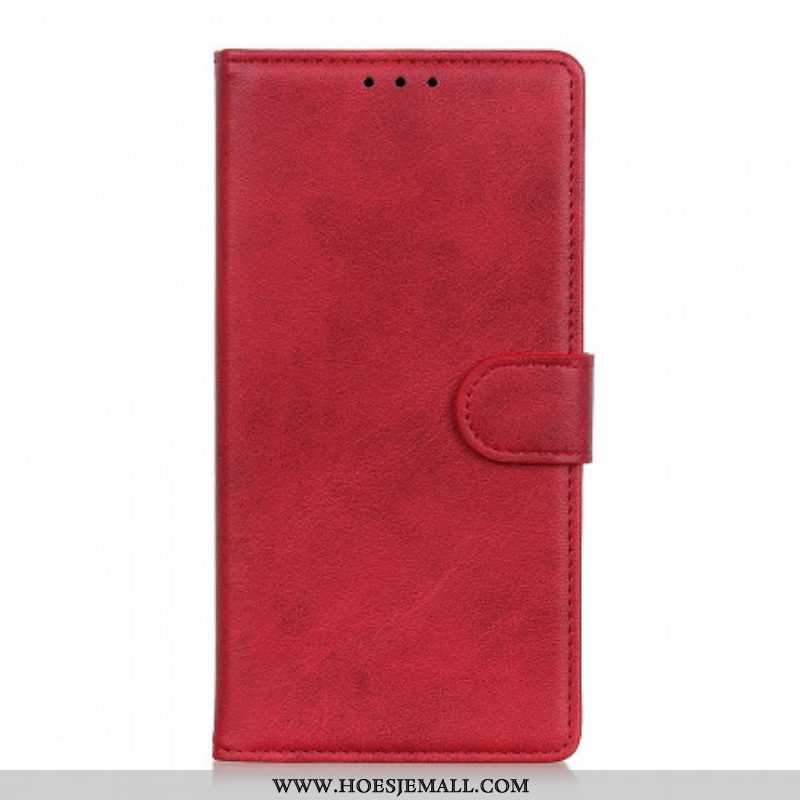 Folio-hoesje voor Oppo Reno 6 5G Retro Mat Leereffect