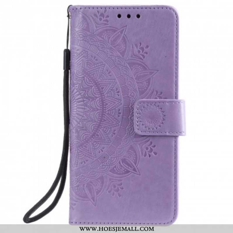 Folio-hoesje voor Oppo Reno 6 5G Zon Mandala