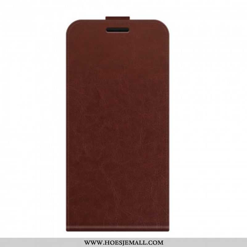 Folio-hoesje voor Oppo Reno 6 5G Flip Case Verticale Flap Met Leereffect