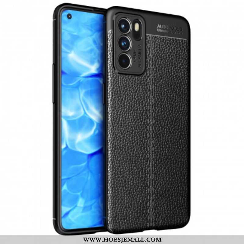 Telefoonhoesje voor Oppo Reno 6 5G Litchi Leereffect