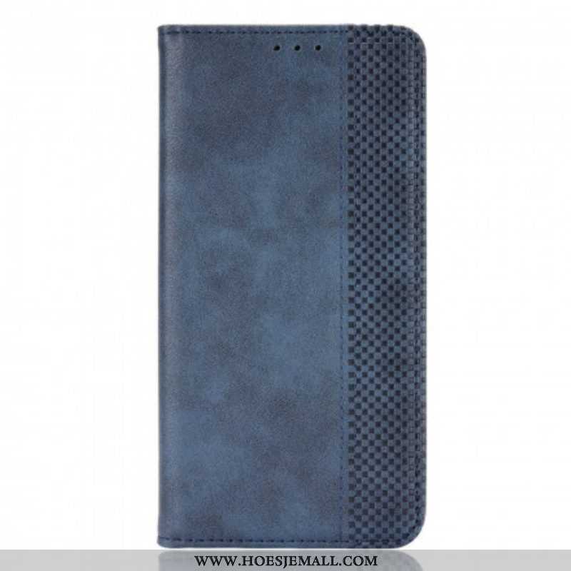 Bescherming Hoesje voor Oppo Reno 6 5G Folio-hoesje Gestileerd Vintage Leereffect