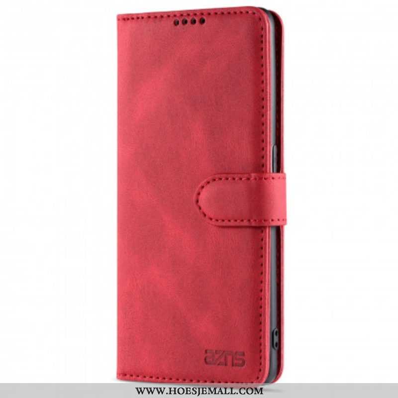 Folio-hoesje voor Oppo Reno 6 5G Azns Couture Met Leereffect