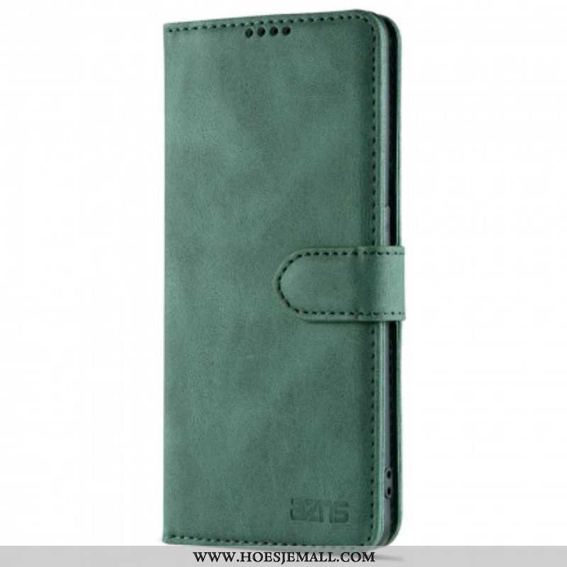 Folio-hoesje voor Oppo Reno 6 5G Azns Couture Met Leereffect