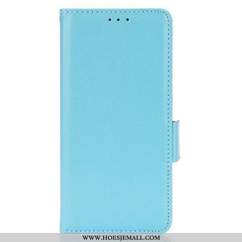 Leren Hoesje voor Oppo Reno 6 Pro 5G Litchi Textuur Multifunctioneel