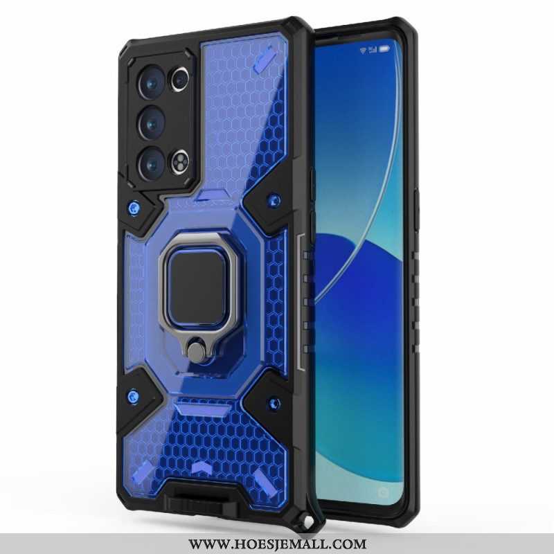 Hoesje voor Oppo Reno 6 Pro 5G Flexibel Met Ring