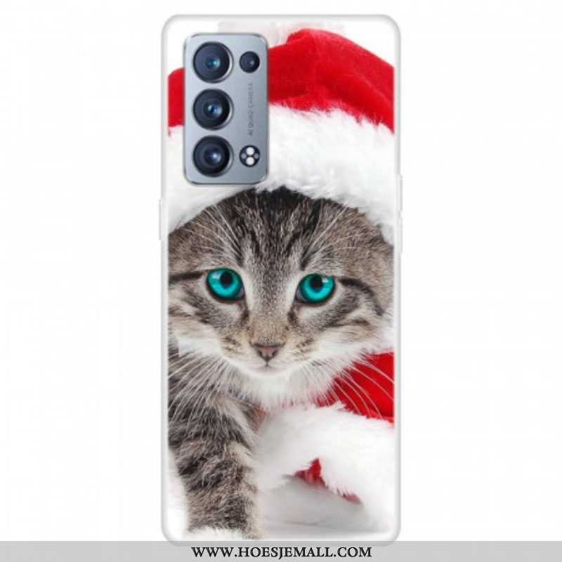 Hoesje voor Oppo Reno 6 Pro 5G Kerst Katje