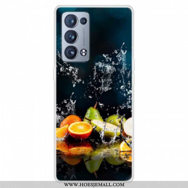 Hoesje voor Oppo Reno 6 Pro 5G Trompe L'oeil Fruit En Water