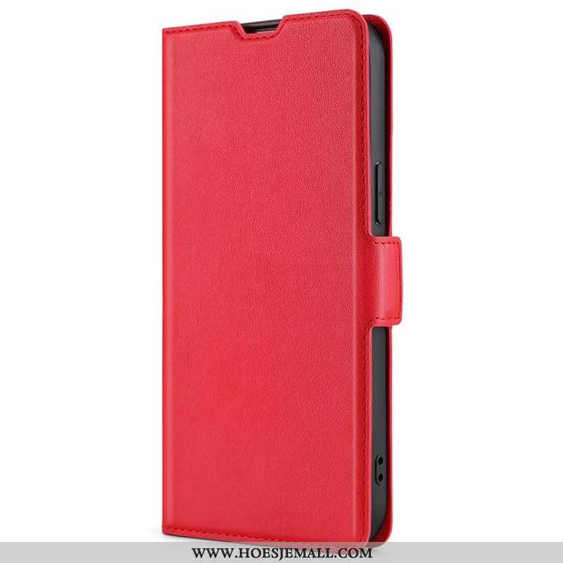 Leren Hoesje voor Oppo Reno 7 Finesse Dubbele Sluiting