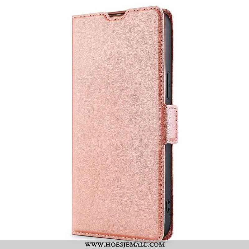 Leren Hoesje voor Oppo Reno 7 Finesse Dubbele Sluiting