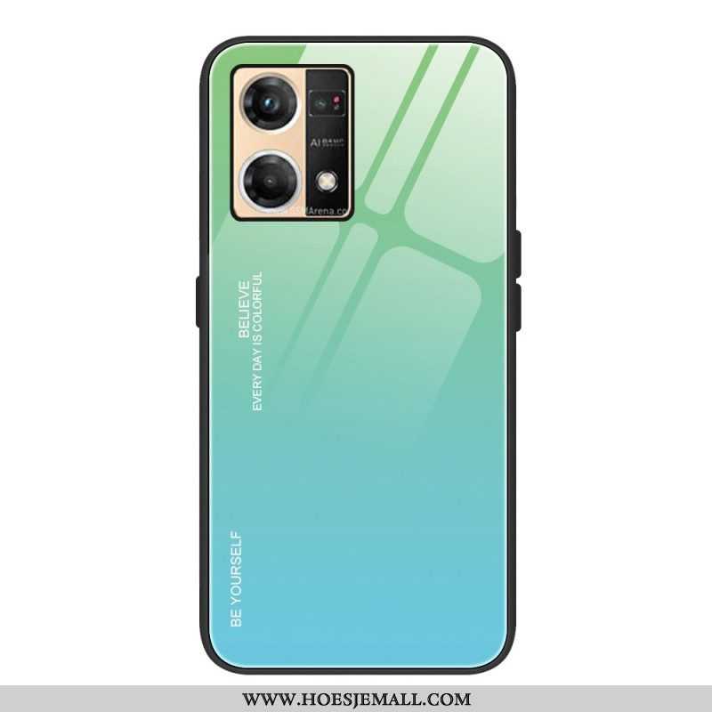 Hoesje voor Oppo Reno 7 Gehard Glas Wees Jezelf