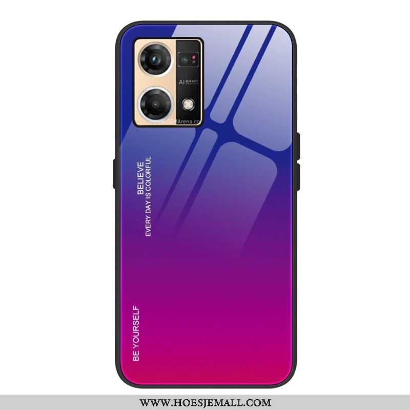 Hoesje voor Oppo Reno 7 Gehard Glas Wees Jezelf