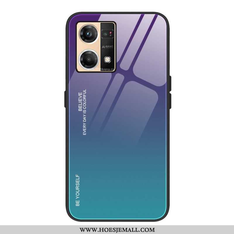 Hoesje voor Oppo Reno 7 Gehard Glas Wees Jezelf