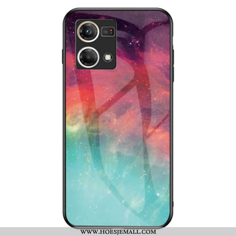 Hoesje voor Oppo Reno 7 Patroon Van Gehard Glas