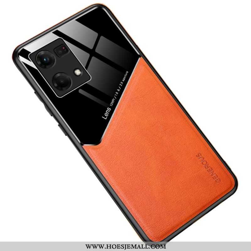 Telefoonhoesje voor Oppo Reno 7 Premium Kunstleer