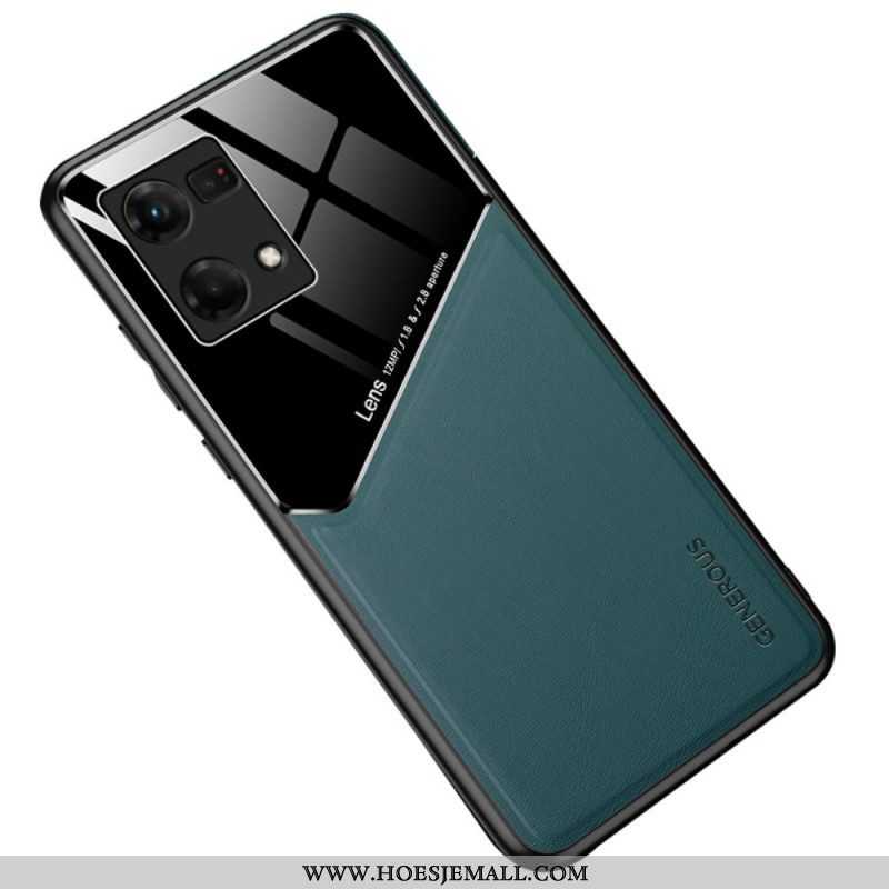 Telefoonhoesje voor Oppo Reno 7 Premium Kunstleer