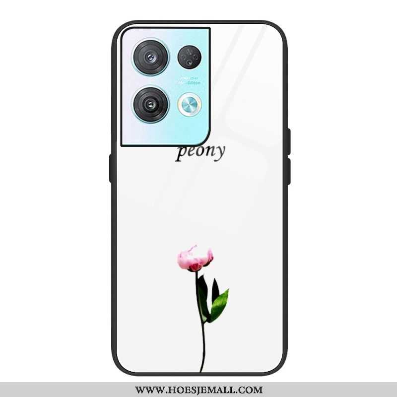 Hoesje voor Oppo Reno 8 Plantaardig Gehard Glas