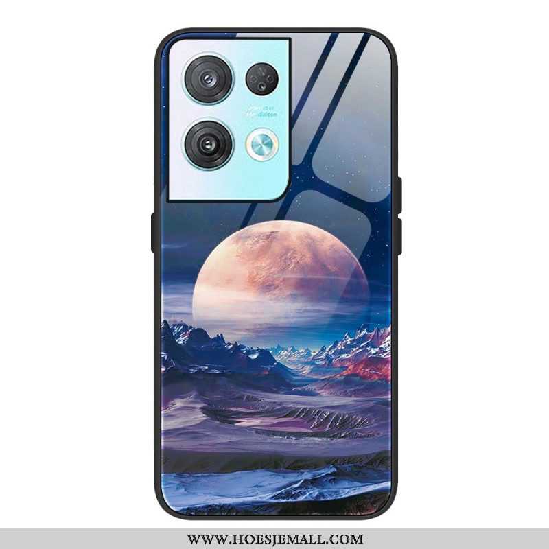 Hoesje voor Oppo Reno 8 Ruimte Gehard Glas